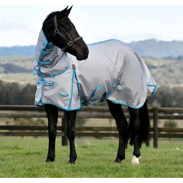 Weatherbeeta Comfitec Hexi Shield Combo Neck Fly Rug 1024529 - Silver